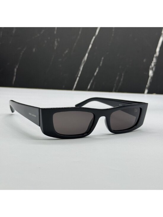 NWT Saint Laurent SL553 001 Black Square Sunglasses Authentic main image 2